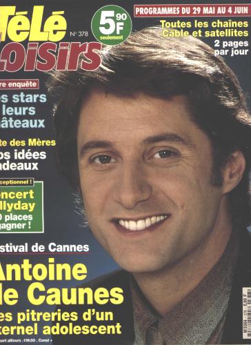 Antoine de Caunes en cover de magazine